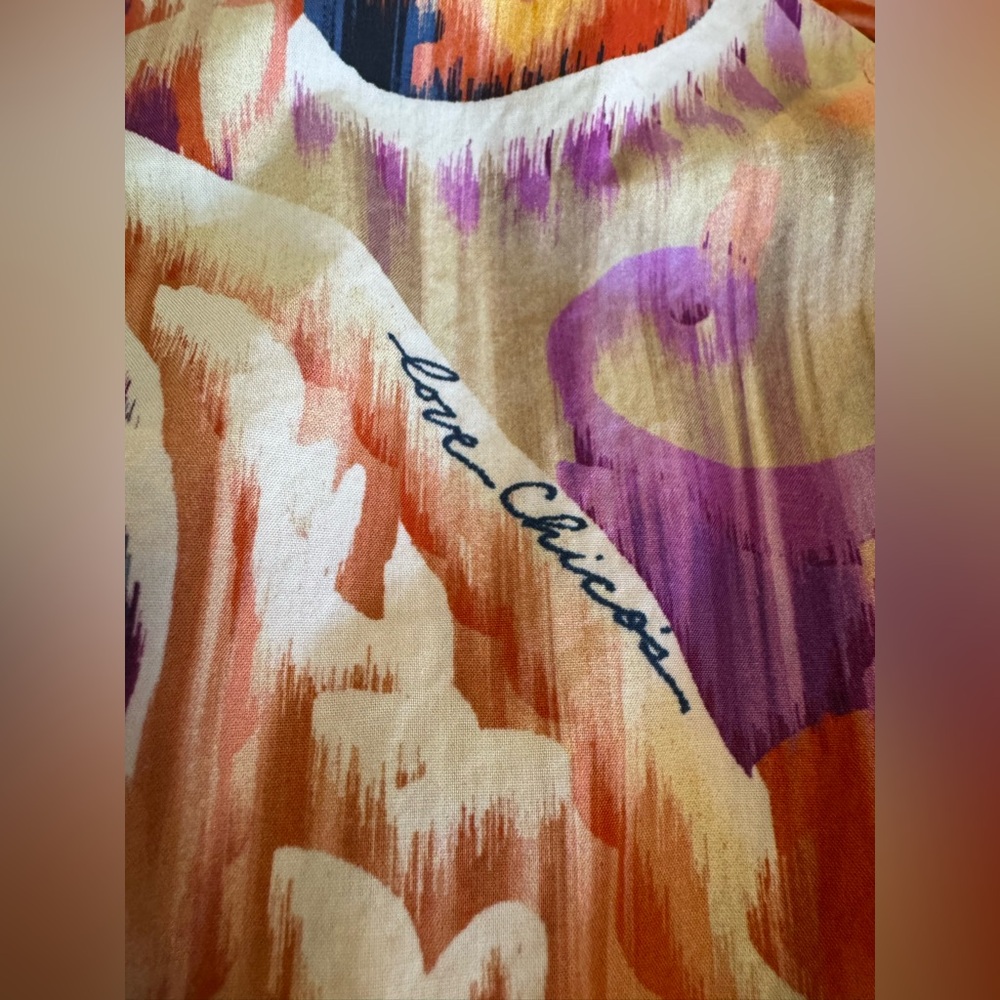 Chico's 50th anniversary paisley tiered Midi Dress - Picture 5 of 12